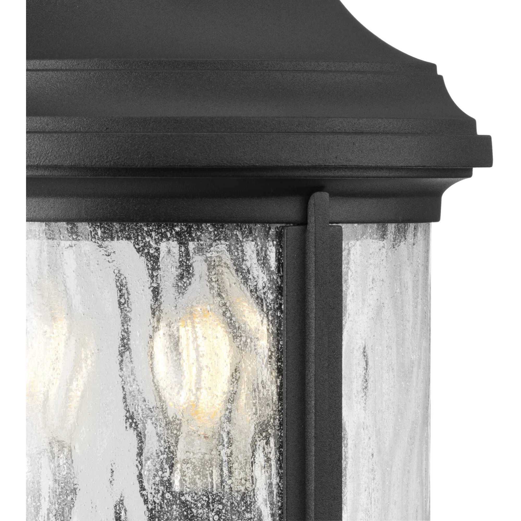 Renee 3 Light 17 inch Textured Black Outdoor Wall Lantern