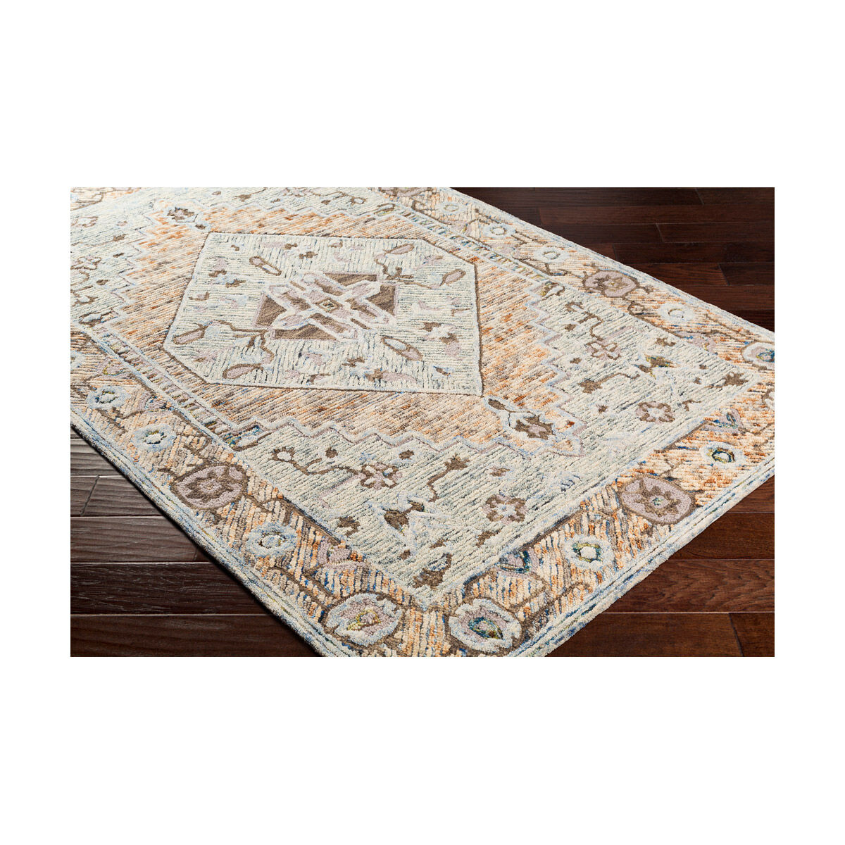 Bayard 36 X 24 inch Light Gray/Khaki/Camel/Dark Blue/Taupe Rugs
