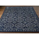 Hendrick 132 X 96 inch Dark Blue Rug, Rectangle
