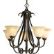 Slade 5 Light 26.13 inch Forged Bronze Chandelier Ceiling Light