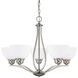Esme 5 Light 27 inch Brushed Nickel Chandelier Ceiling Light in Soft White