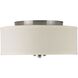 Mark 2 Light 13 inch Brushed Nickel Flush Mount Ceiling Light