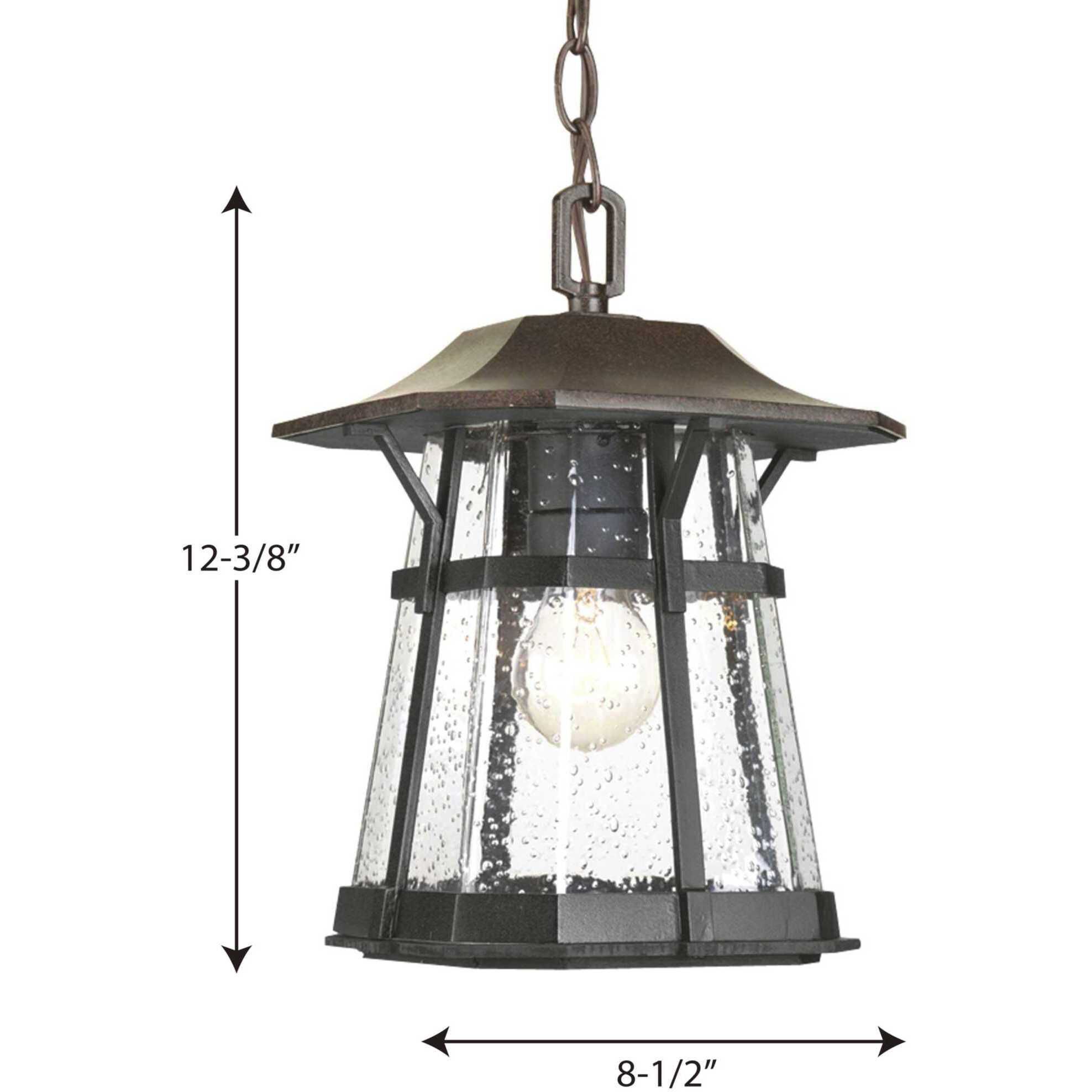 Laraine 1 Light 8.5 inch Espresso Outdoor Hanging Lantern