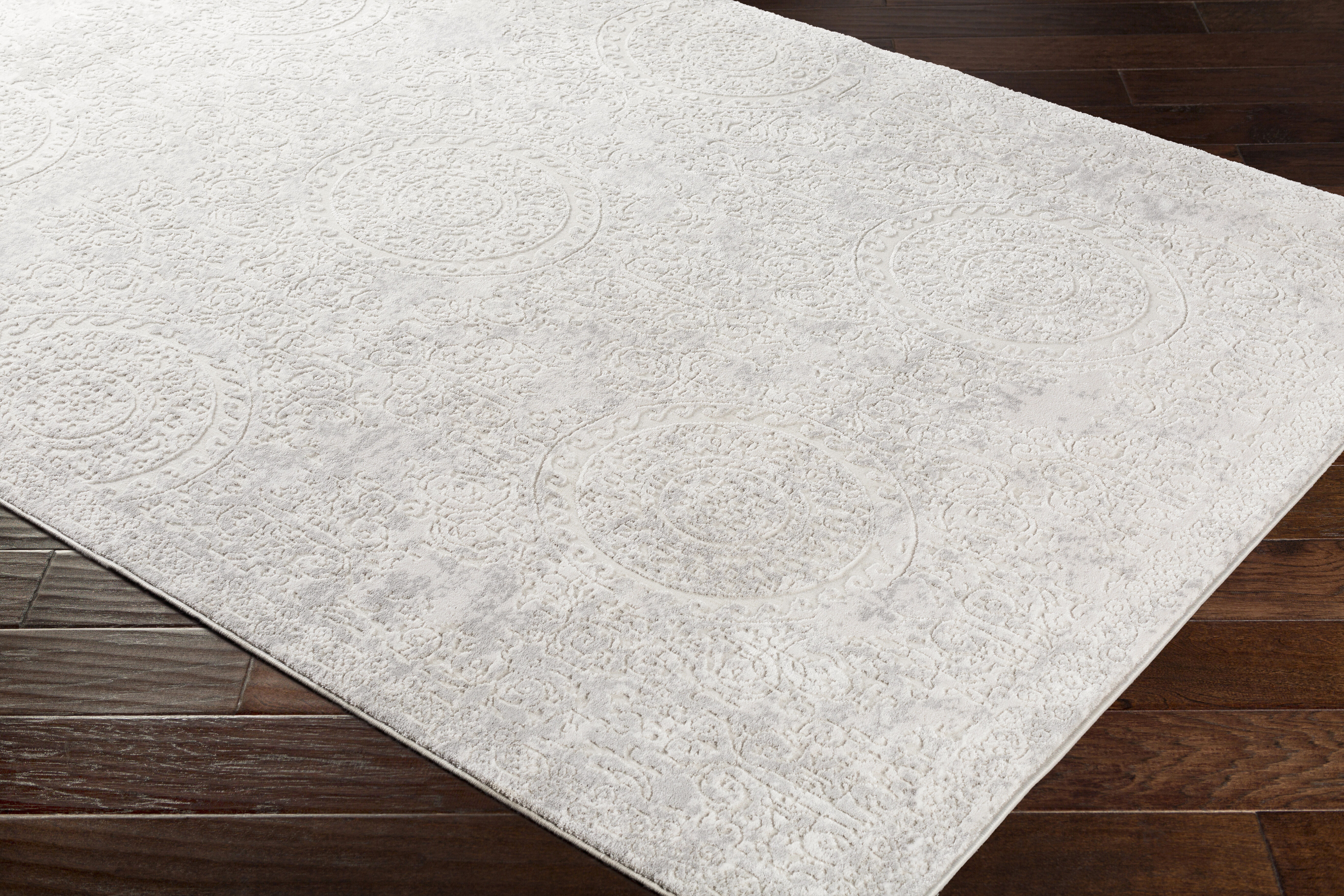 Ainsley 60 X 31 inch Light Gray Rug, Rectangle