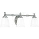 Juno 3 Light 25 inch Polished Chrome Bath Vanity Wall Light, Delta