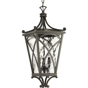 Madison 3 Light 10 inch Oil Rubbed Bronze Outdoor Hanging Lantern, Design Series