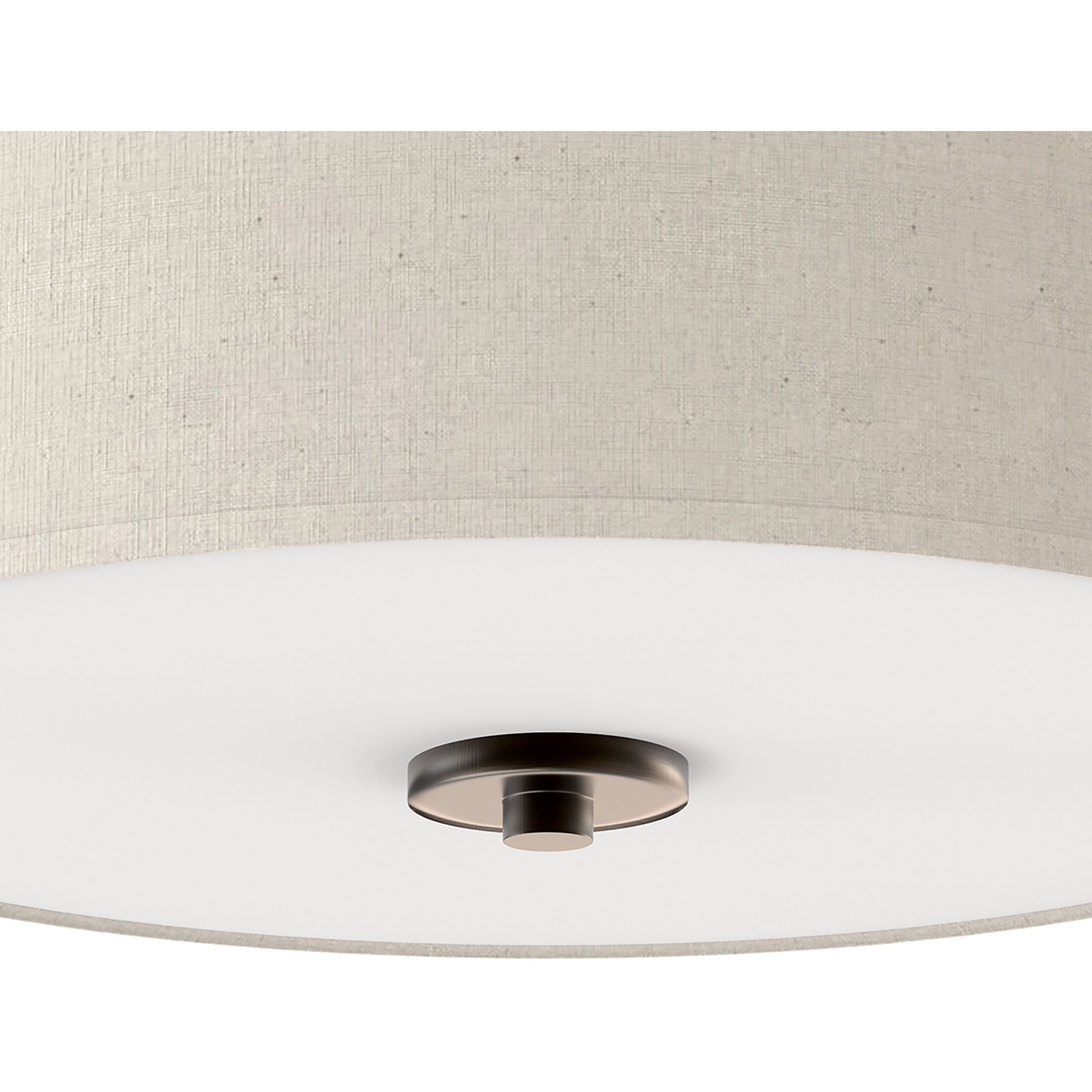 Mark 2 Light 13 inch Antique Bronze Flush Mount Ceiling Light