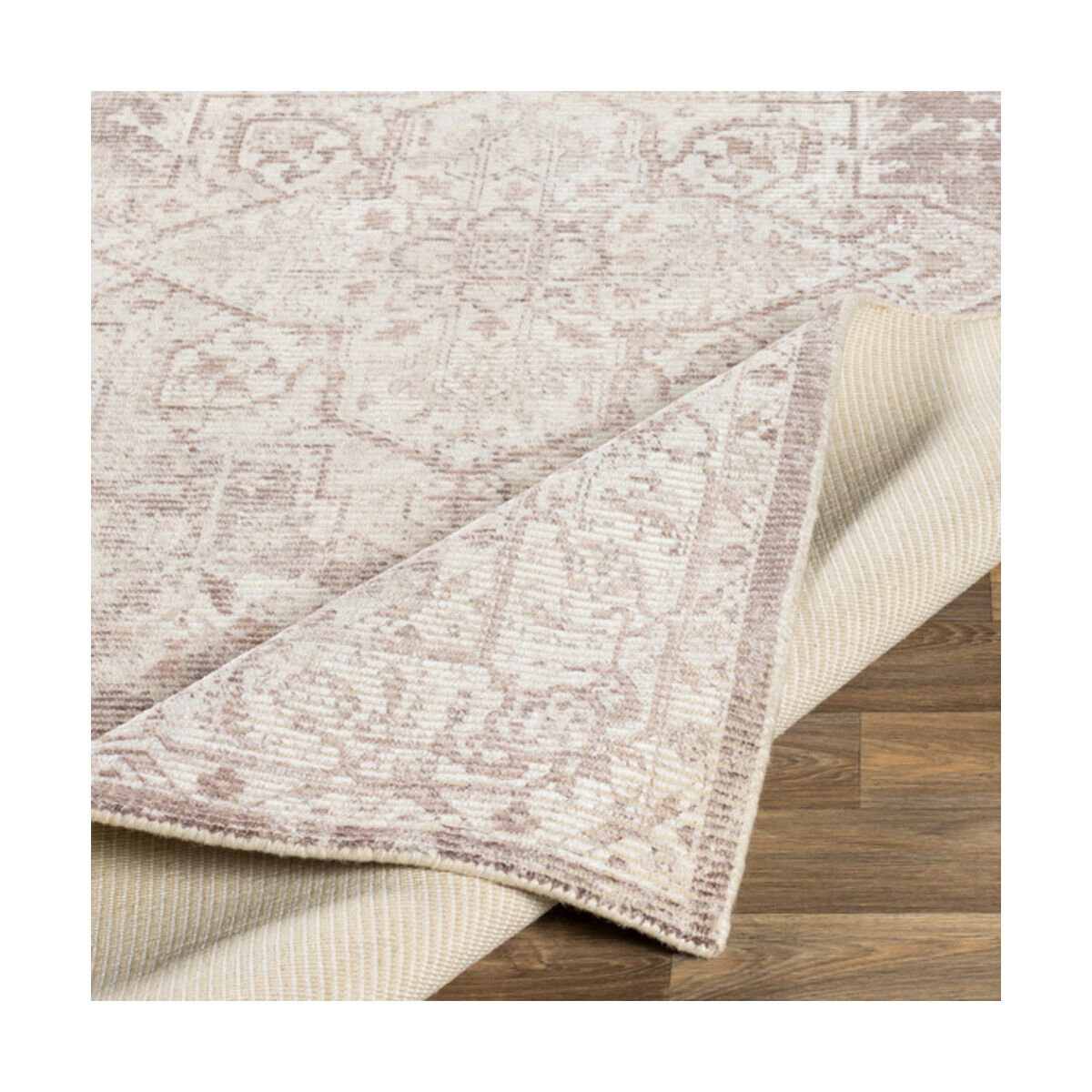 Emerson 120 X 96 inch Medium Brown Rug, Rectangle