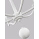 Ultima 6 Light 32.5 inch Plaster White Chandelier Ceiling Light