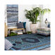 Luella 102 X 66 inch Navy/Dark Blue/Dark Brown/Teal/Charcoal Rugs, Wool