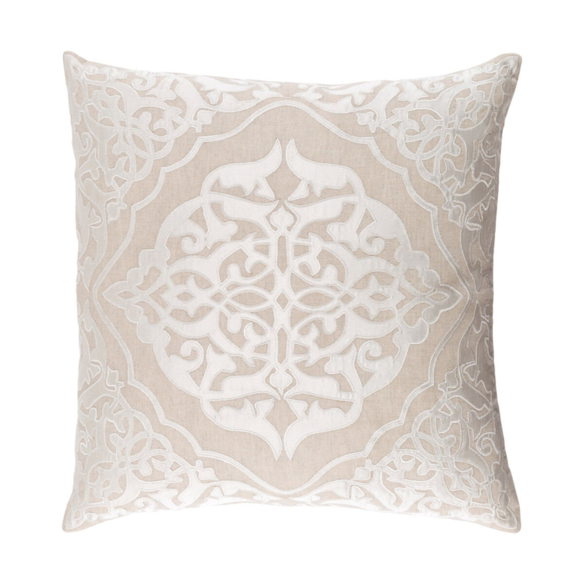 Franklin 22 X 22 inch Khaki/Ivory Pillow Kit