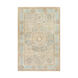 Candra 36 X 24 inch Aqua/Medium Gray/Wheat/Dark Brown/Cream Rugs, Rectangle