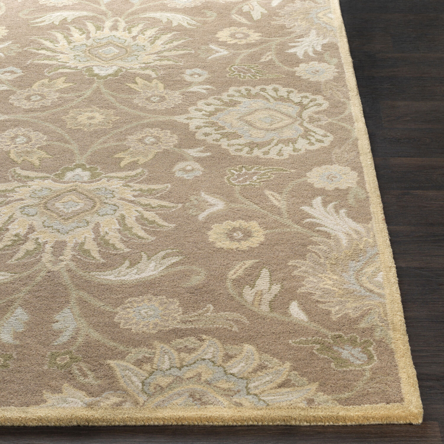 Edda 117 inch Cream/Camel/Ivory/Moss/Taupe/Dark Green/Sea Foam Rugs, Wool