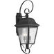 Orman 3 Light 27 inch Textured Black Outdoor Wall Lantern, Large, Design Series