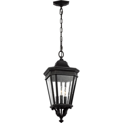 Quade 3 Light 9.5 inch Black Outdoor Hanging Lantern