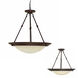 Booker 3 Light 20 inch Burnished Bronze Pendant Ceiling Light, Convertible Dual Mount