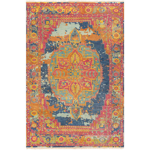 Garnet 36 X 24 inch Bright Pink/Mint/Dark Blue/Bright Yellow/Lime Rugs, Wool