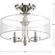 Dale 3 Light 18 inch Polished Nickel Semi-Flush Mount Convertible Ceiling Light, Design Series
