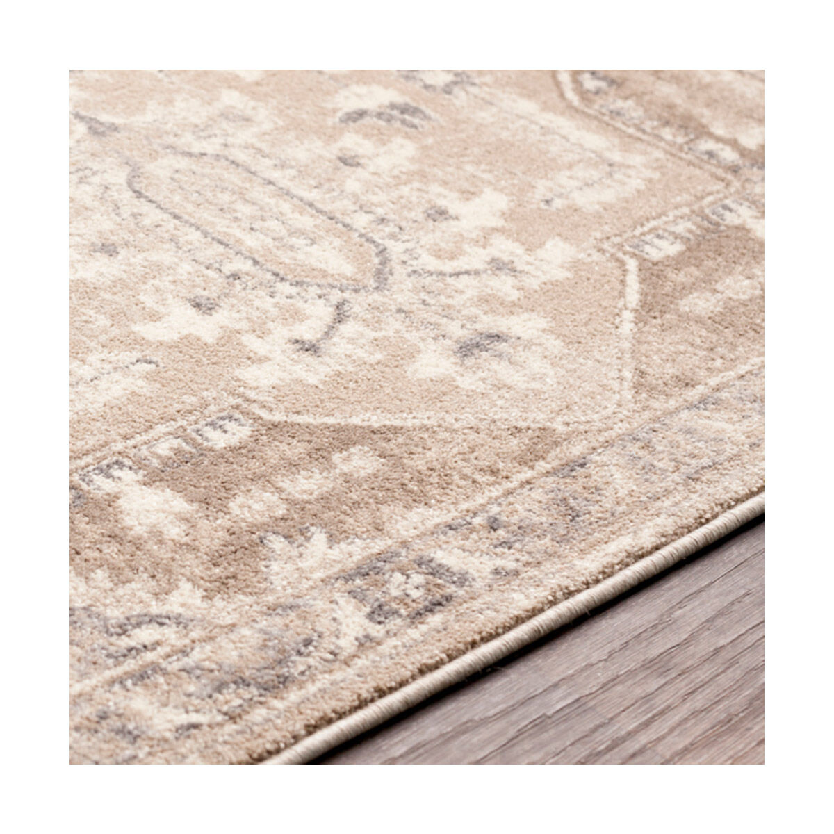 Napea 96 X 61 inch Camel/Charcoal/Cream/Medium Gray/Dark Brown Rugs, Rectangle