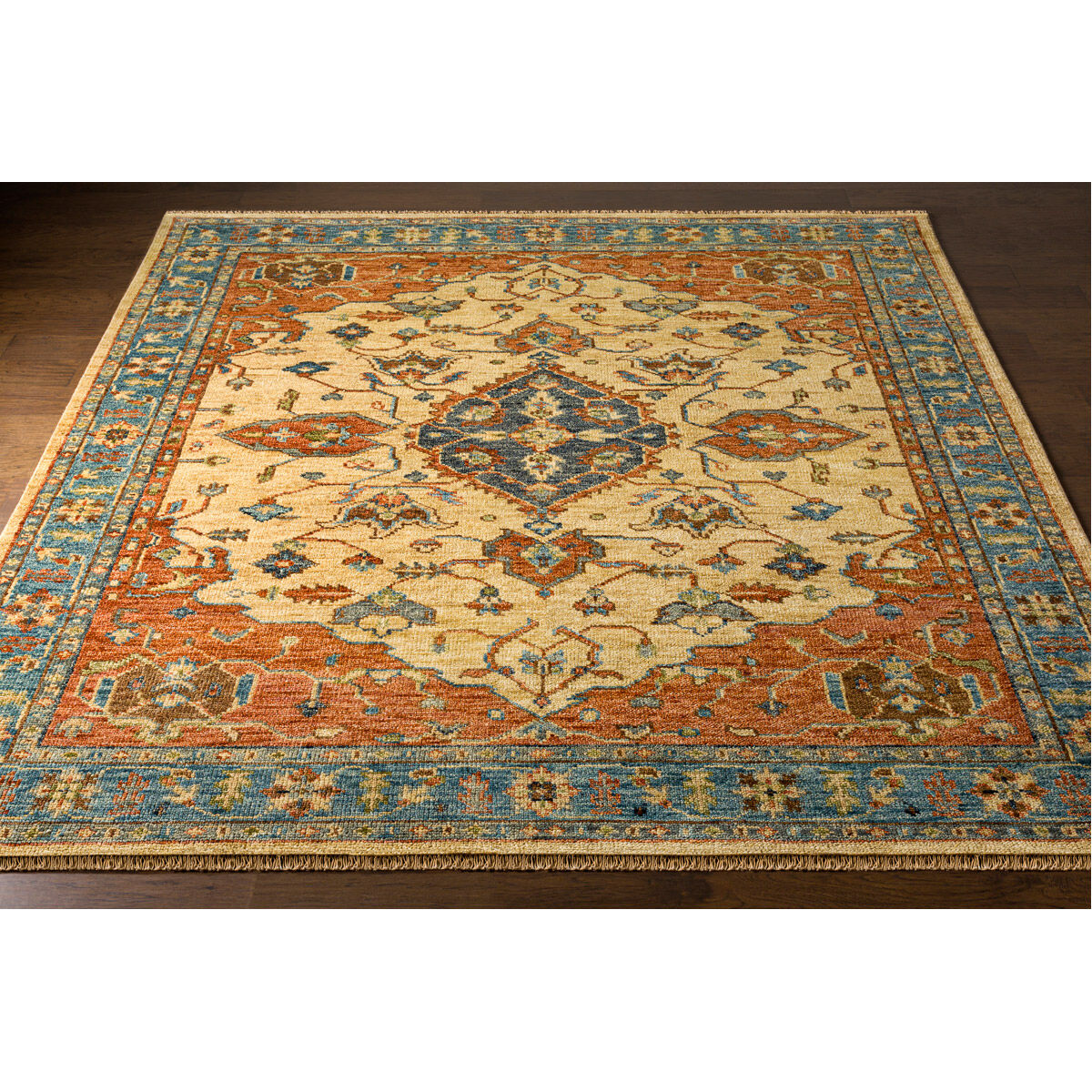 Hiemo 108 X 72 inch Brick Red Rug, Rectangle