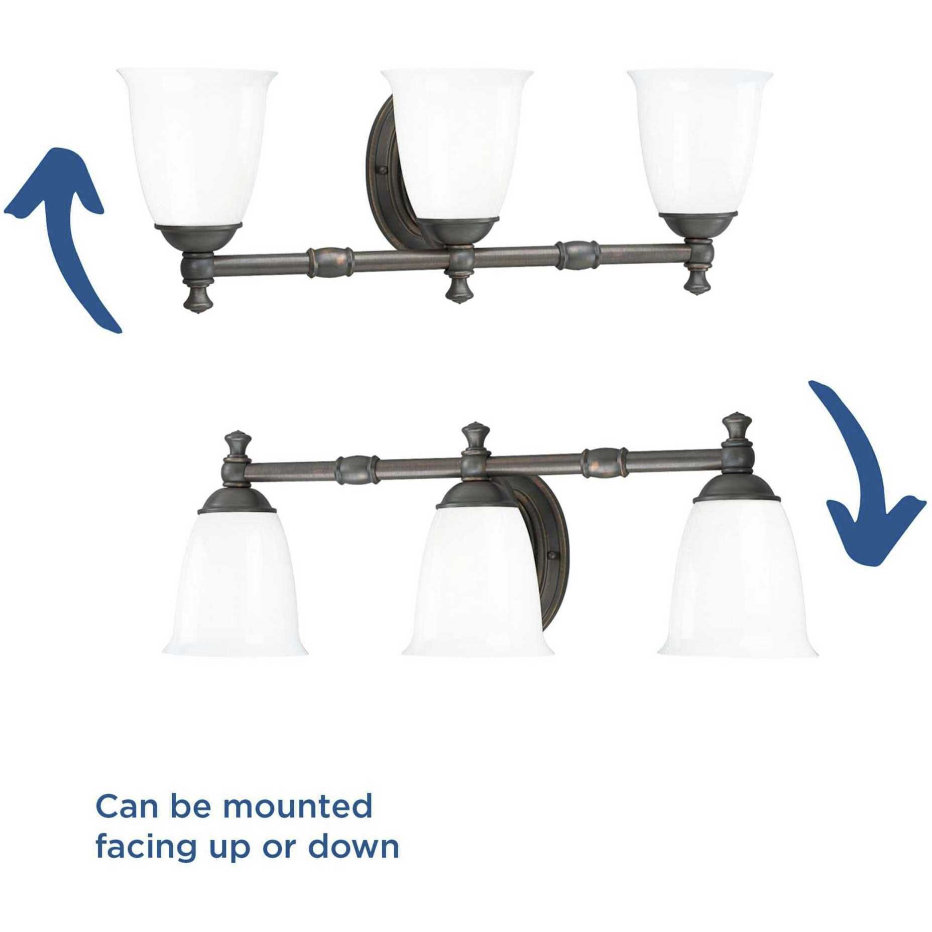 Juno 3 Light 25 inch Venetian Bronze Bath Vanity Wall Light, Delta