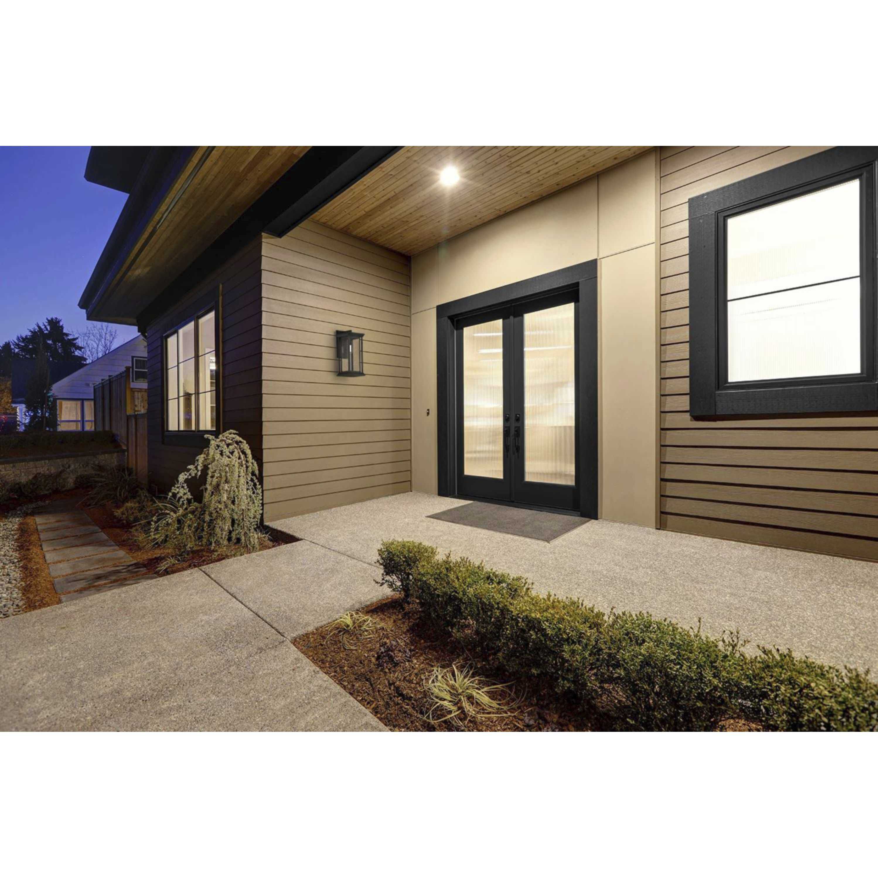 Leticia 1 Light 18 inch Textured Black Outdoor Wall Lantern, Large