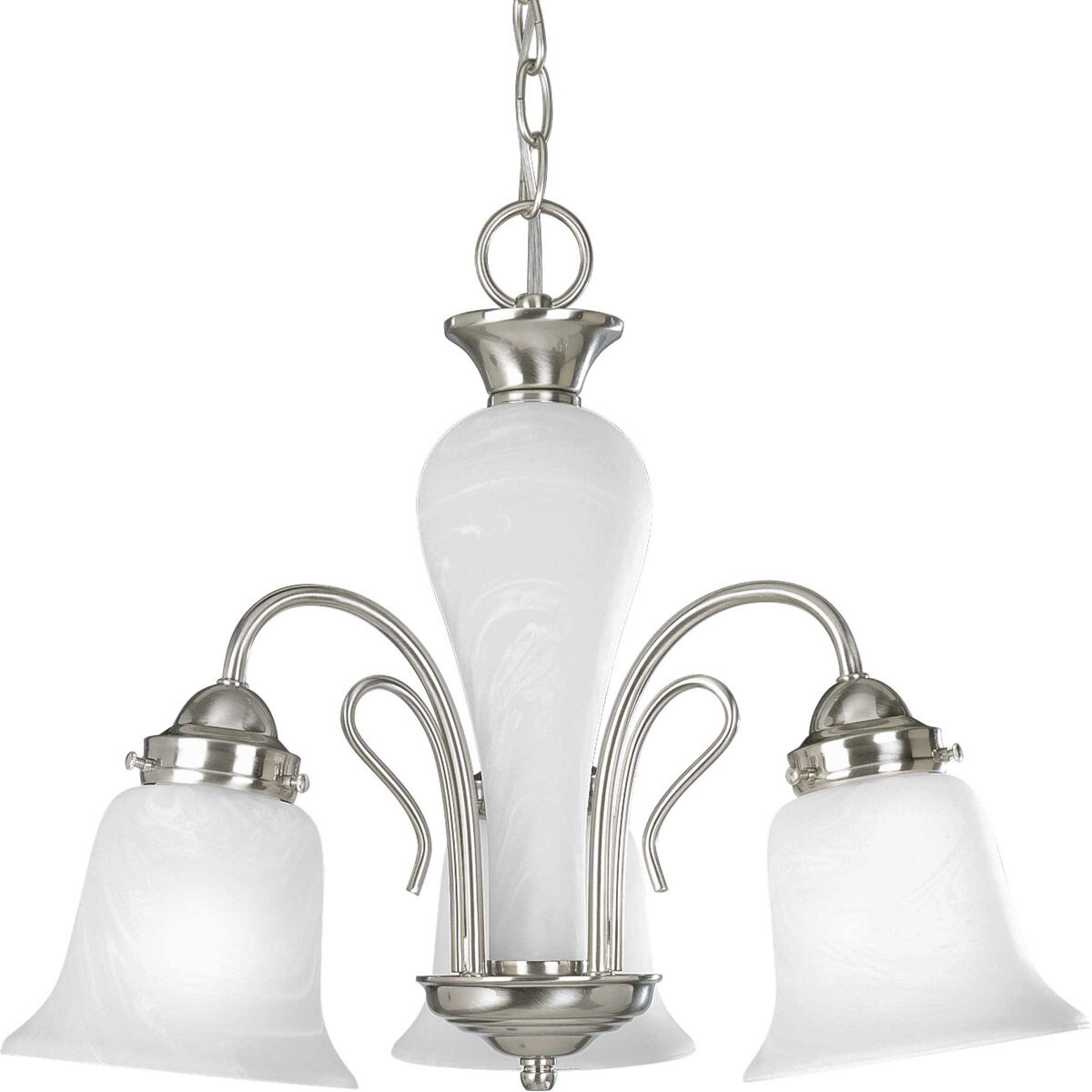 Lang 3 Light 19.75 inch Brushed Nickel Chandelier Ceiling Light