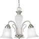 Lang 3 Light 19.75 inch Brushed Nickel Chandelier Ceiling Light