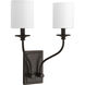 Sheila 2 Light 14 inch Antique Bronze Wall Sconce Wall Light, Design Series