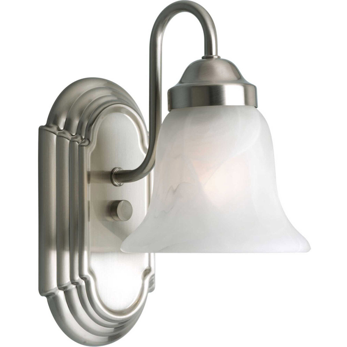 Verity 1 Light 5.25 inch Brushed Nickel Bath Vanity Wall Light