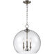 Konstance 3 Light 16 inch Satin Nickel Pendant Ceiling Light