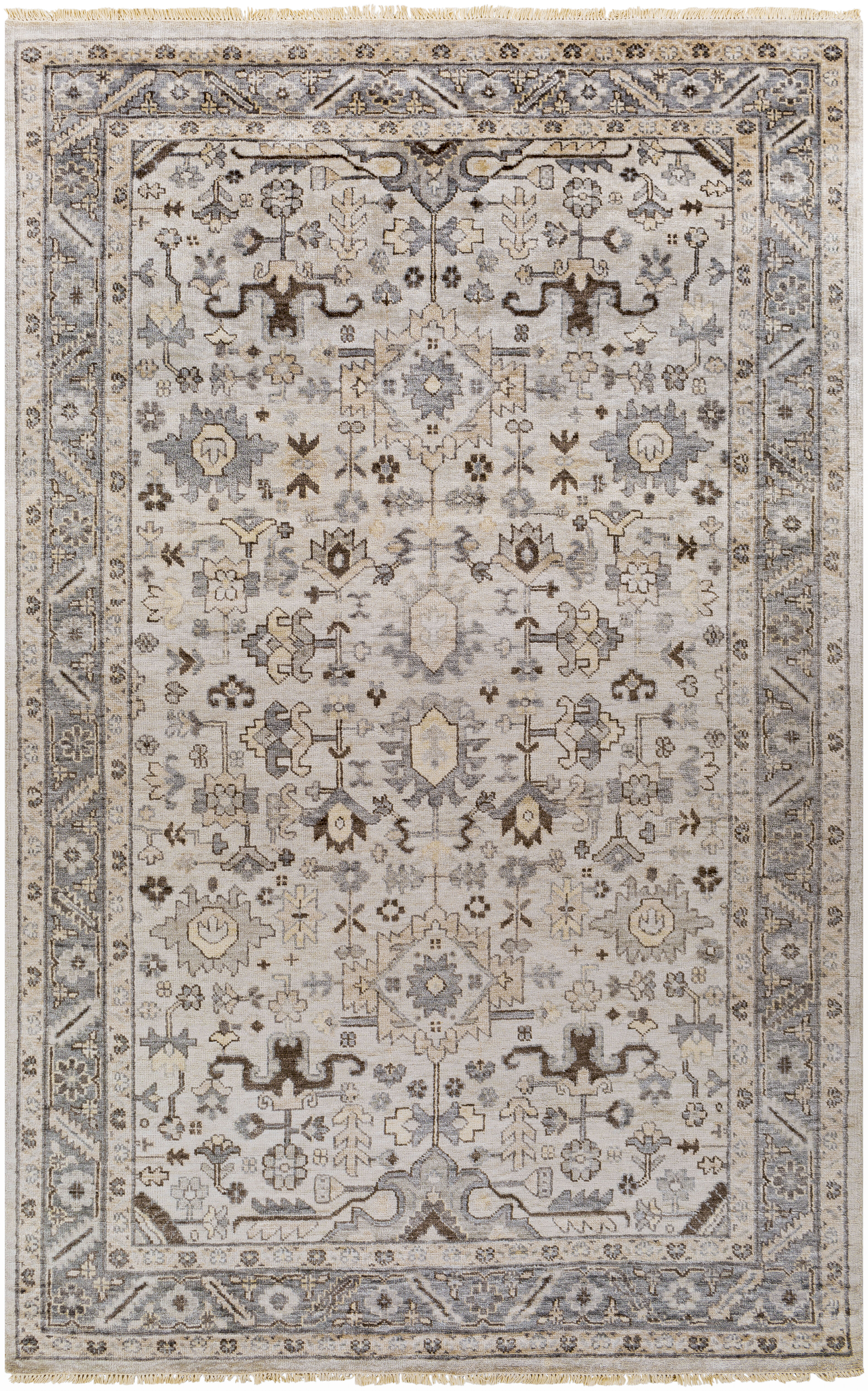 Poppy 156 X 108 inch Light Gray Rug, Rectangle