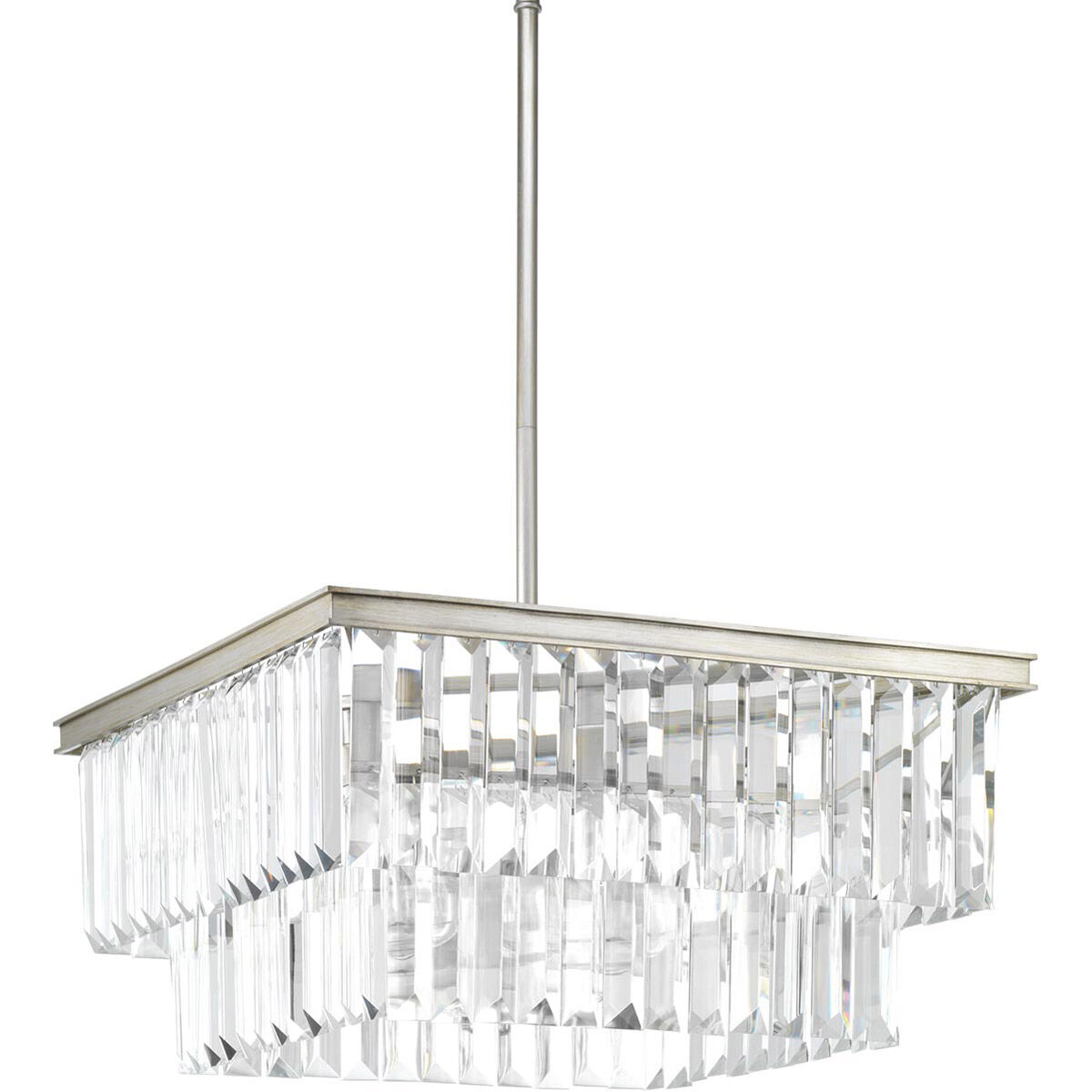 Benedict 4 Light 20.13 inch Silver Ridge Pendant Ceiling Light, Design Series