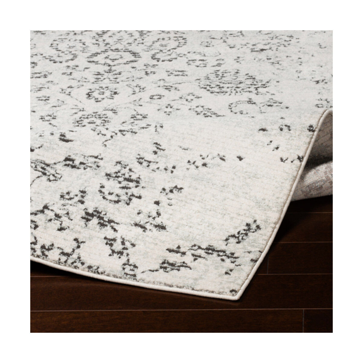 Aqualina 87 X 63 inch Taupe/Beige/Charcoal Rugs, Rectangle