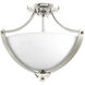 Vanora 2 Light 15.63 inch Polished Nickel Semi-Flush Mount Convertible Ceiling Light, Design Series