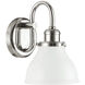 Felix 1 Light 7 inch Polished Nickel Sconce Wall Light