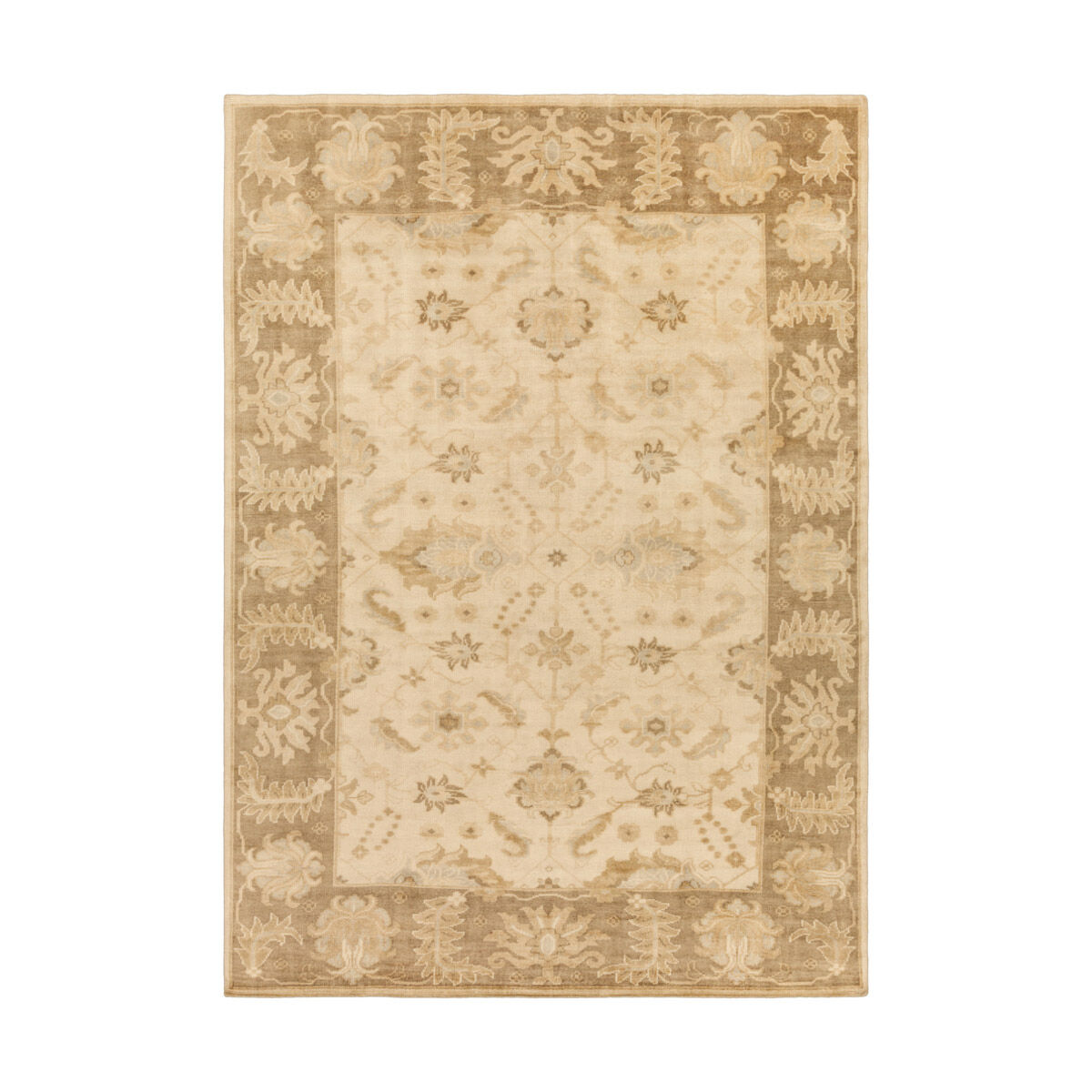 Licia 132 X 96 inch Beige/Pale Blue/Wheat/Khaki Rugs, Wool