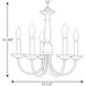 Kipling 5 Light 17.5 inch Antique Bronze Chandelier Ceiling Light