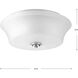 Read 2 Light 14 inch Polished Chrome Flush Mount Ceiling Light