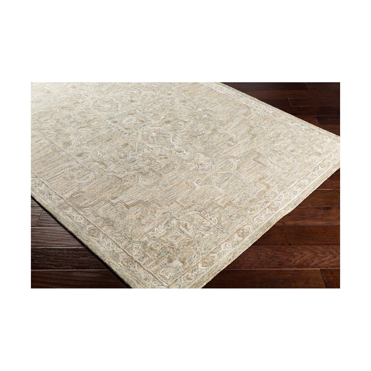 Samularia 72 X 48 inch Khaki/Sage/Olive/Taupe/Tan/Teal Rugs, Rectangle
