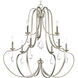 Kenley 9 Light 34 inch Silver Ridge Chandelier Ceiling Light