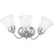 Clarence 3 Light 16 inch Polished Chrome Bath Vanity Wall Light