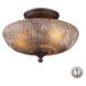 Dwight 3 Light 14 inch Oil Rubbed Bronze Semi Flush Mount Ceiling Light
