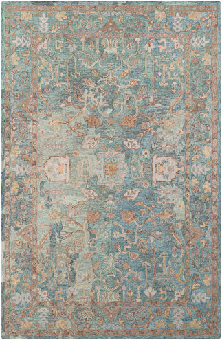 Lester 90 X 60 inch Aqua Rug, Rectangle