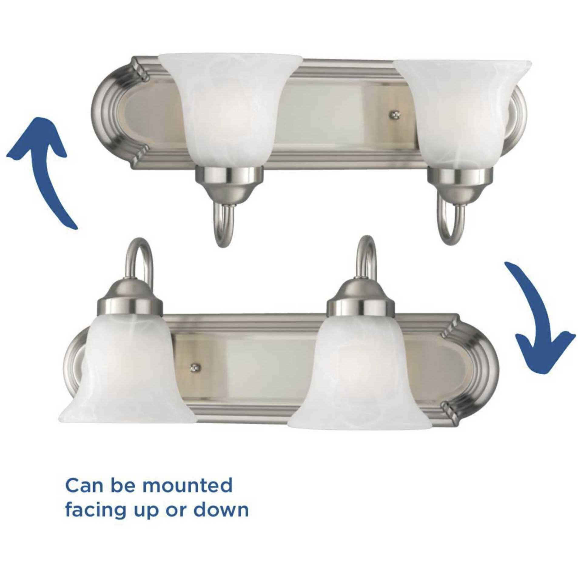 Verity 2 Light 18 inch Brushed Nickel Bath Vanity Wall Light