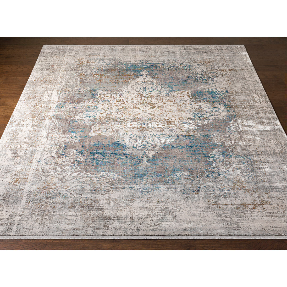 Comfort 134 X 90 inch Sky Blue Rug, Rectangle