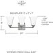 Booker 3 Light 20 inch Polished Nickel Vanity Light Wall Light