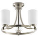Kameron 3 Light 17 inch Brushed Nickel Close-to-Ceiling Ceiling Light