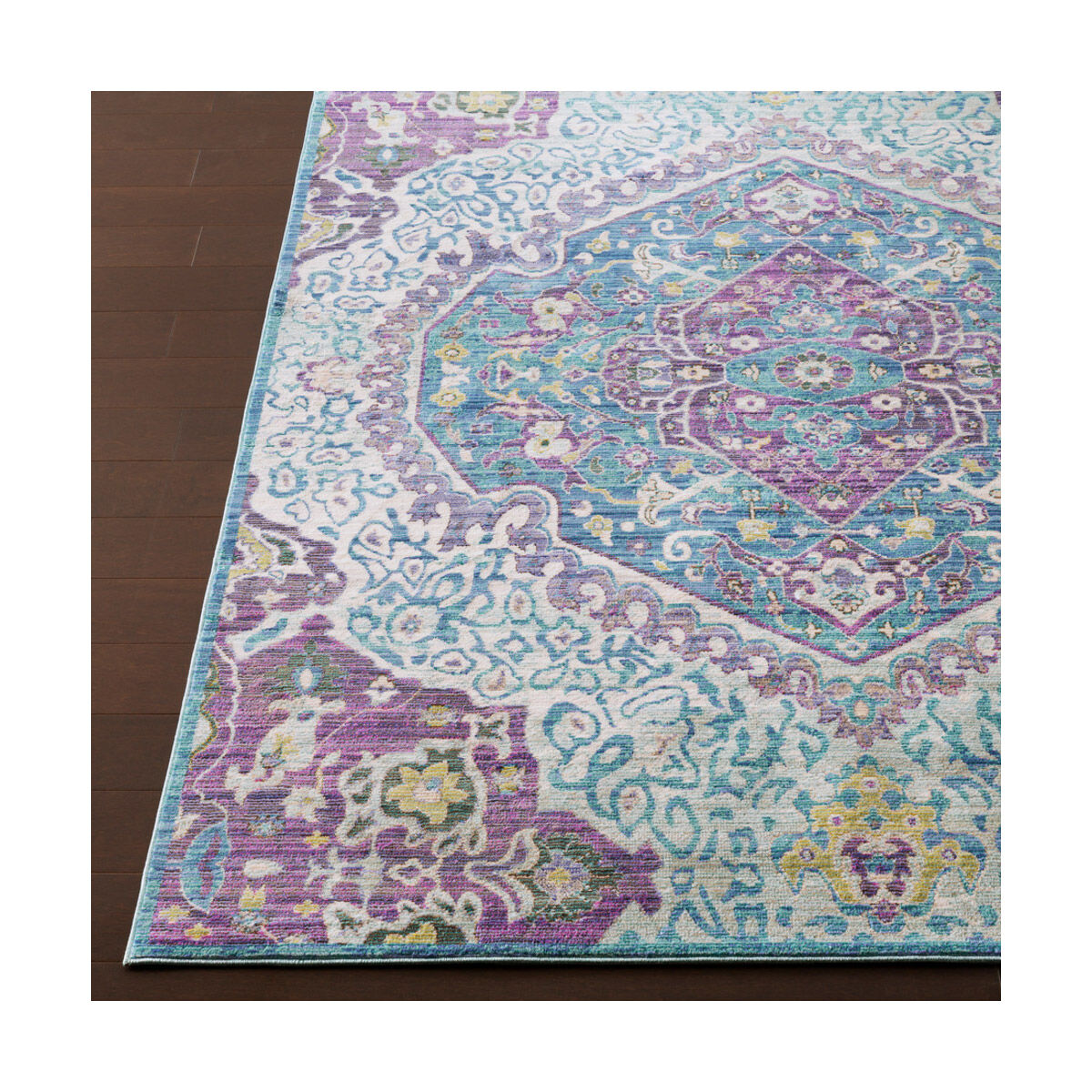 Ayland 94 X 34 inch Bright Purple/Pale Blue/Teal/Lime/Dark Green/Camel Rugs, Polyester