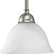 Hagley 1 Light 8 inch Brushed Nickel Mini-Pendant Ceiling Light